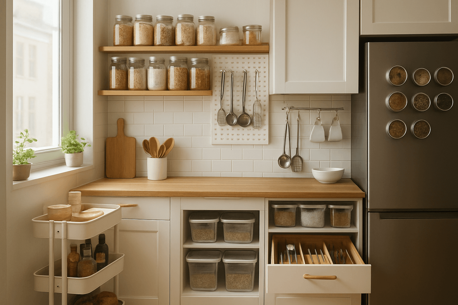 Implement Smart Kitchen Storage and Organization Hacks