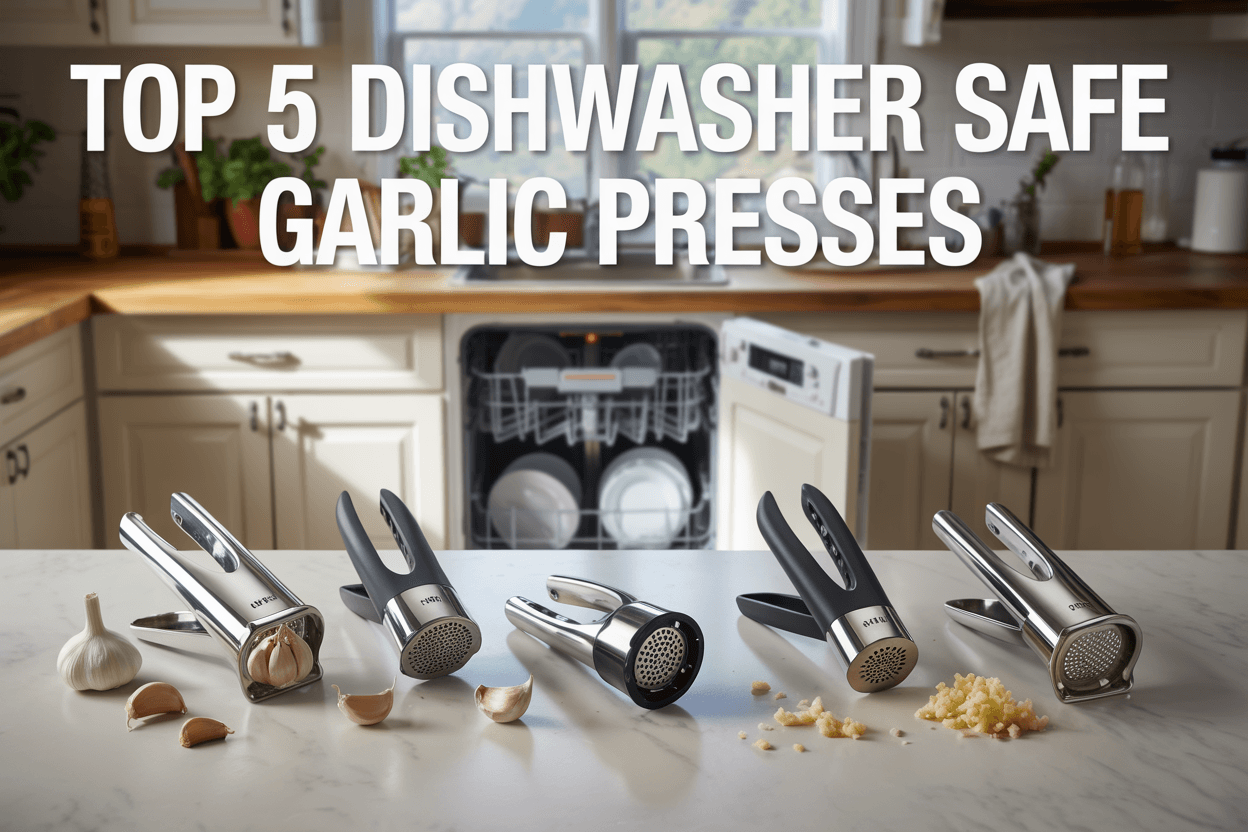 Read more about the article Top 5 Dishwasher Safe Garlic Presses That Don’t Clog