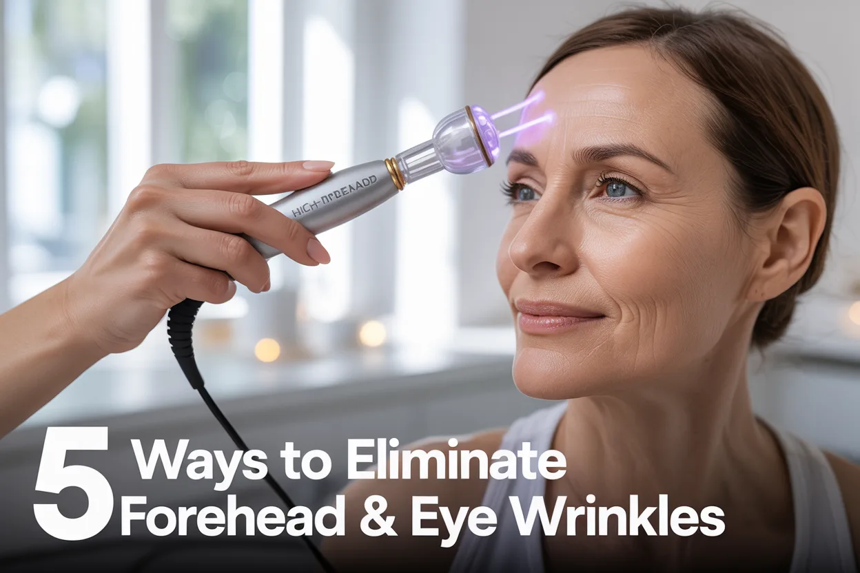 5 Ways the High Frequency Wand Eliminates Forehead and Eye Wrinkles