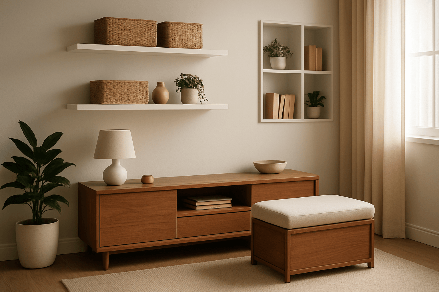 Space-Enhancing Storage Solutions with Aesthetic Appeal